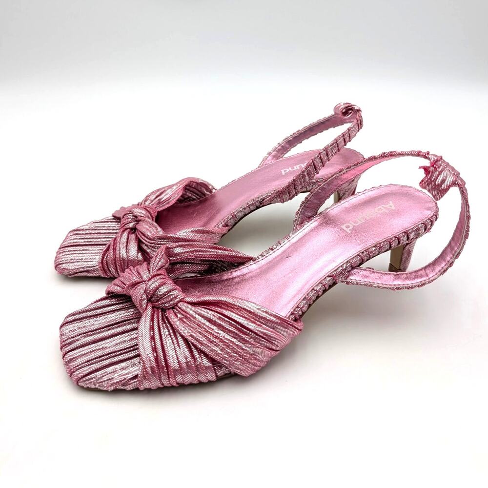 Abound Diana Kitten Heel Sandals Open Toe Women's Pink Orchid Size US8M EU38.5